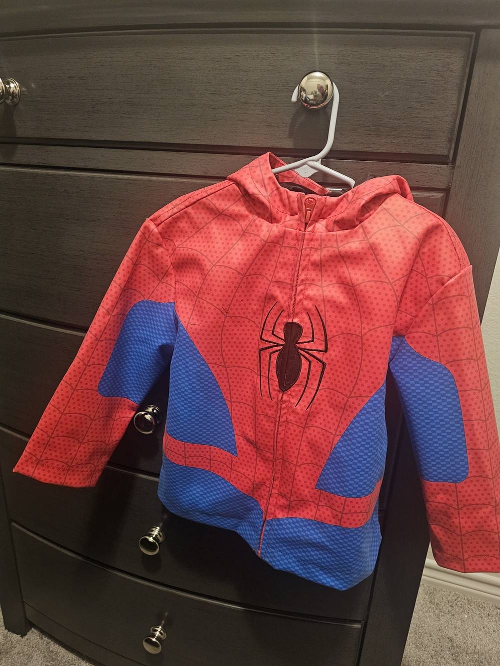 Authentic Disney Store Marvel Spider-Man Raincoat - Size 4 (Excellent Condition)